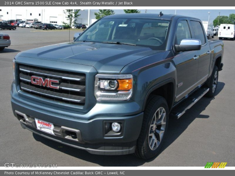 Stealth Gray Metallic / Jet Black 2014 GMC Sierra 1500 SLE Crew Cab 4x4