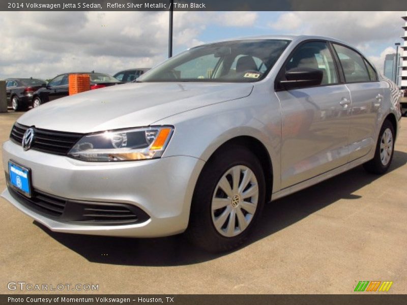 Reflex Silver Metallic / Titan Black 2014 Volkswagen Jetta S Sedan