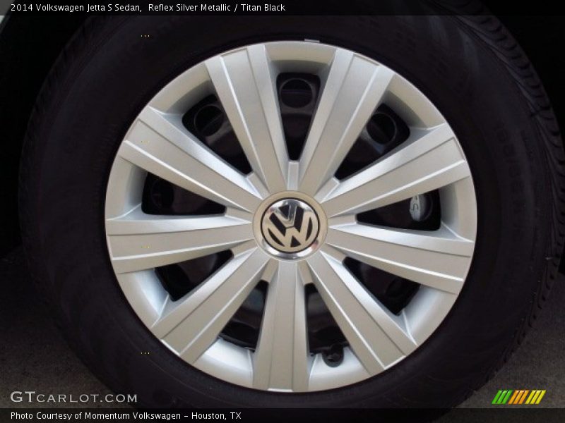 Reflex Silver Metallic / Titan Black 2014 Volkswagen Jetta S Sedan