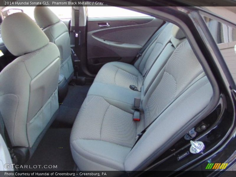 Phantom Black Metallic / Gray 2014 Hyundai Sonata GLS