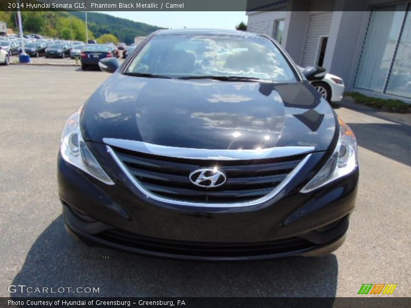 Phantom Black Metallic / Camel 2014 Hyundai Sonata GLS