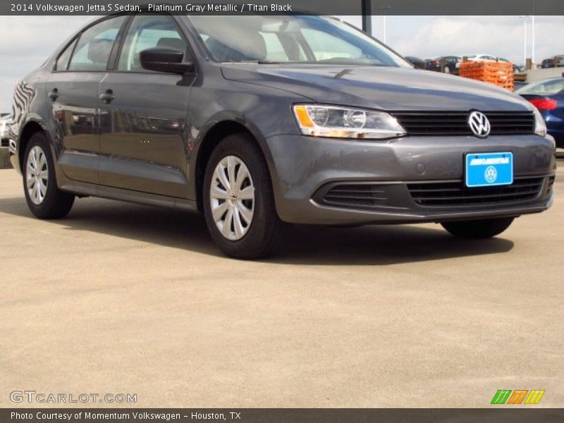 Platinum Gray Metallic / Titan Black 2014 Volkswagen Jetta S Sedan