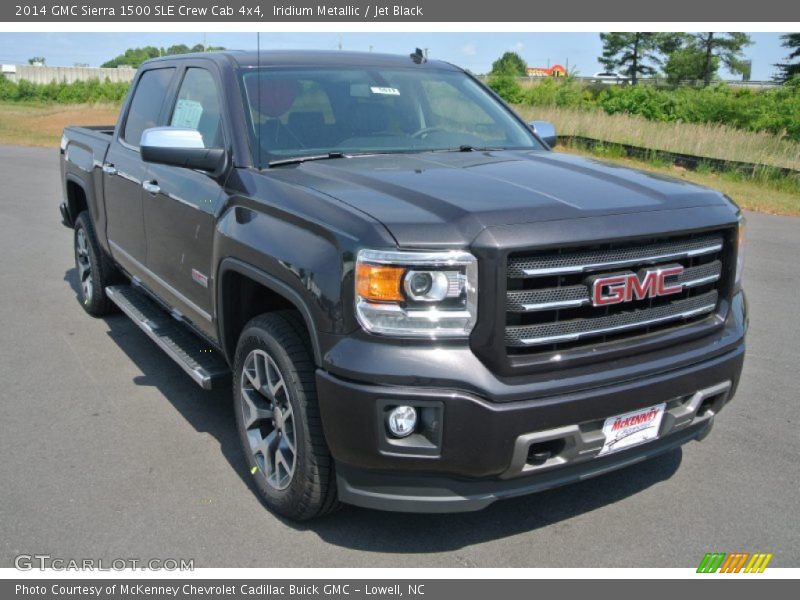 Iridium Metallic / Jet Black 2014 GMC Sierra 1500 SLE Crew Cab 4x4