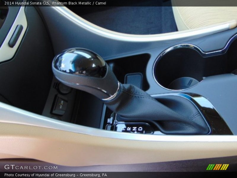 Phantom Black Metallic / Camel 2014 Hyundai Sonata GLS