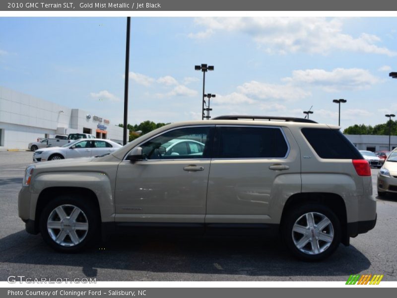 Gold Mist Metallic / Jet Black 2010 GMC Terrain SLT