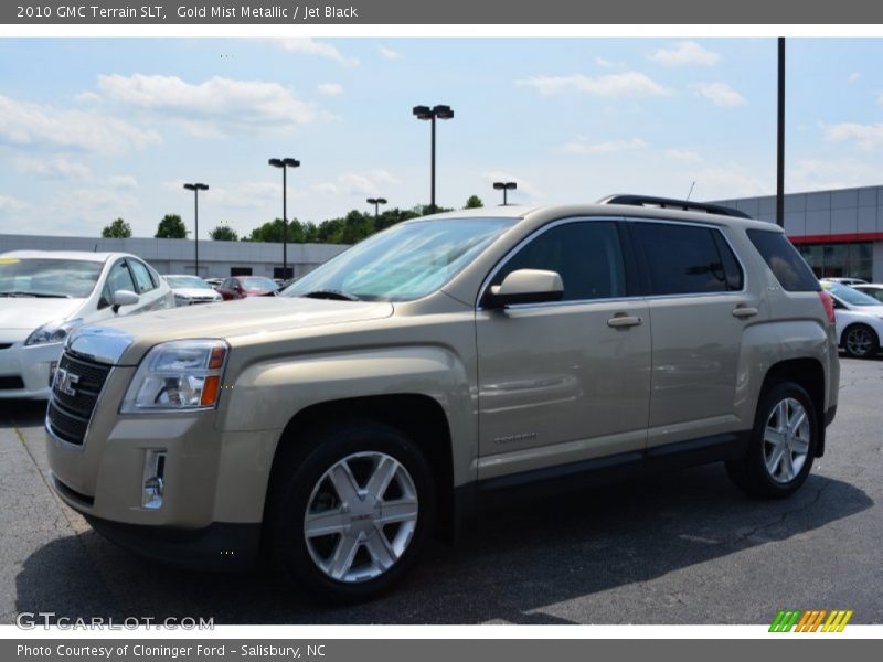 Gold Mist Metallic / Jet Black 2010 GMC Terrain SLT