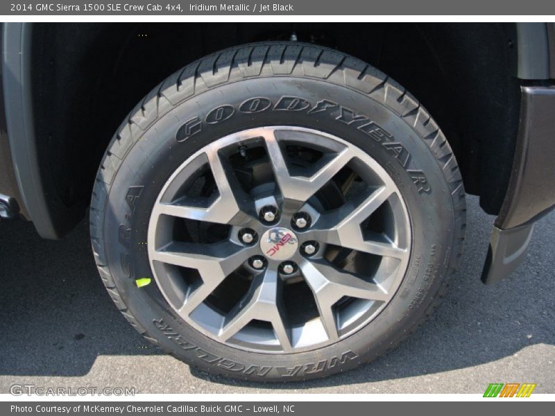 Iridium Metallic / Jet Black 2014 GMC Sierra 1500 SLE Crew Cab 4x4