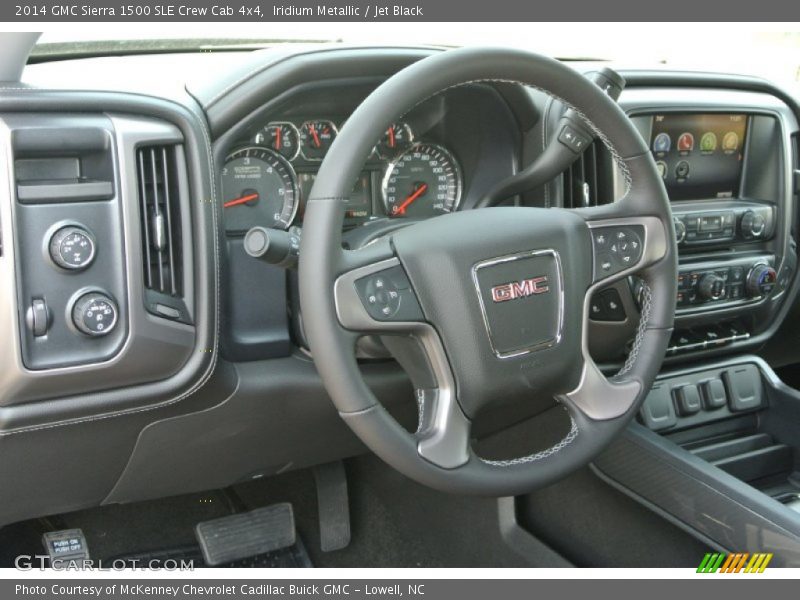 Iridium Metallic / Jet Black 2014 GMC Sierra 1500 SLE Crew Cab 4x4