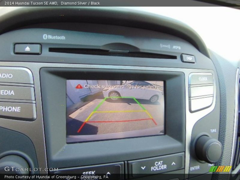 Diamond Silver / Black 2014 Hyundai Tucson SE AWD
