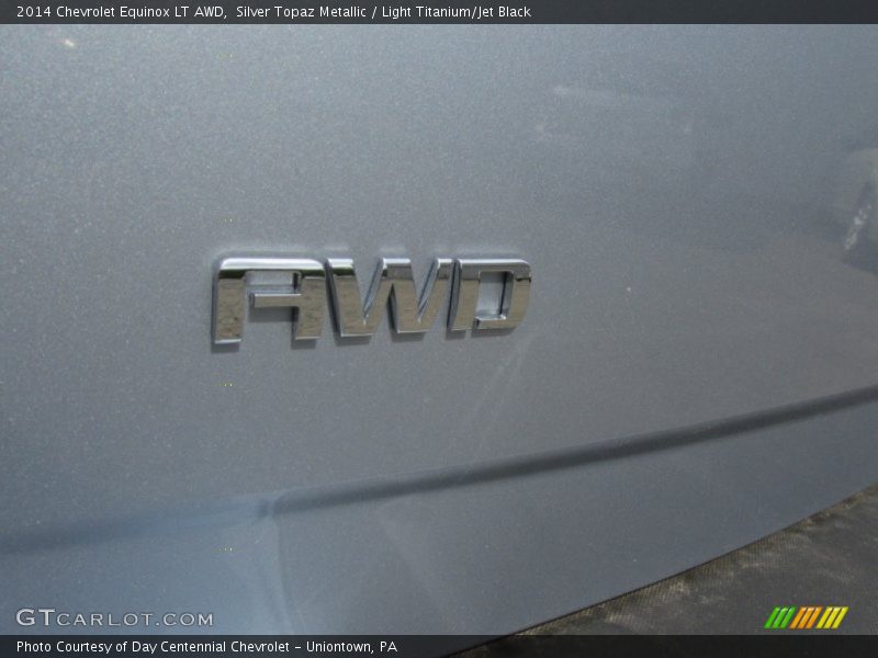Silver Topaz Metallic / Light Titanium/Jet Black 2014 Chevrolet Equinox LT AWD