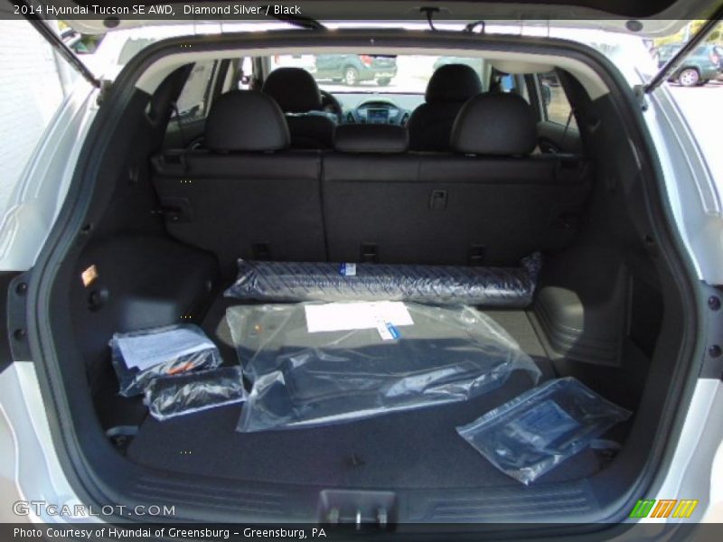 Diamond Silver / Black 2014 Hyundai Tucson SE AWD