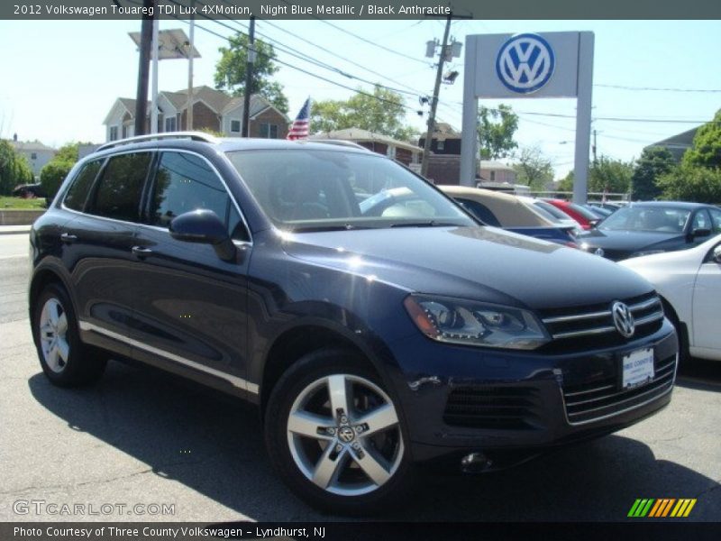 Night Blue Metallic / Black Anthracite 2012 Volkswagen Touareg TDI Lux 4XMotion