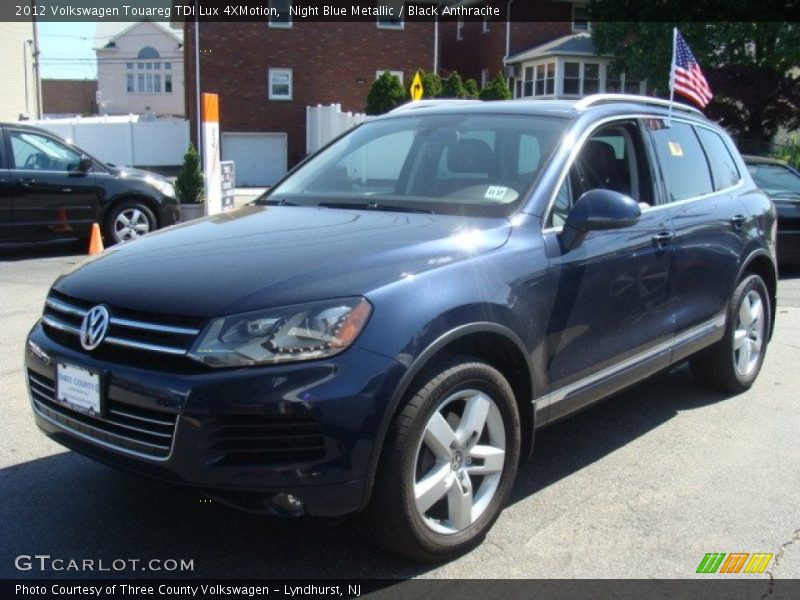 Night Blue Metallic / Black Anthracite 2012 Volkswagen Touareg TDI Lux 4XMotion