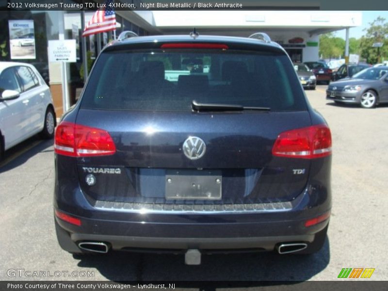 Night Blue Metallic / Black Anthracite 2012 Volkswagen Touareg TDI Lux 4XMotion