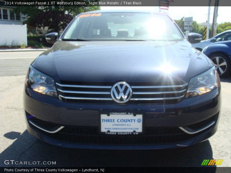 Night Blue Metallic / Titan Black 2014 Volkswagen Passat 1.8T Wolfsburg Edition