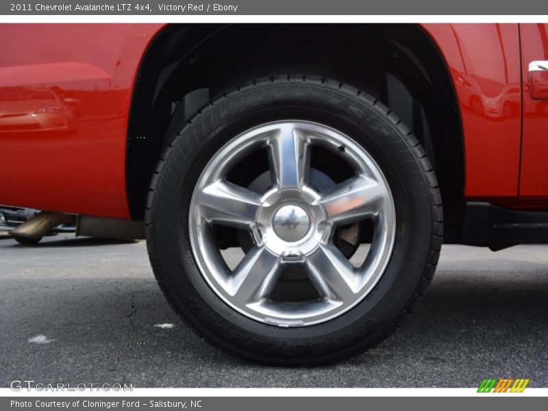 Victory Red / Ebony 2011 Chevrolet Avalanche LTZ 4x4