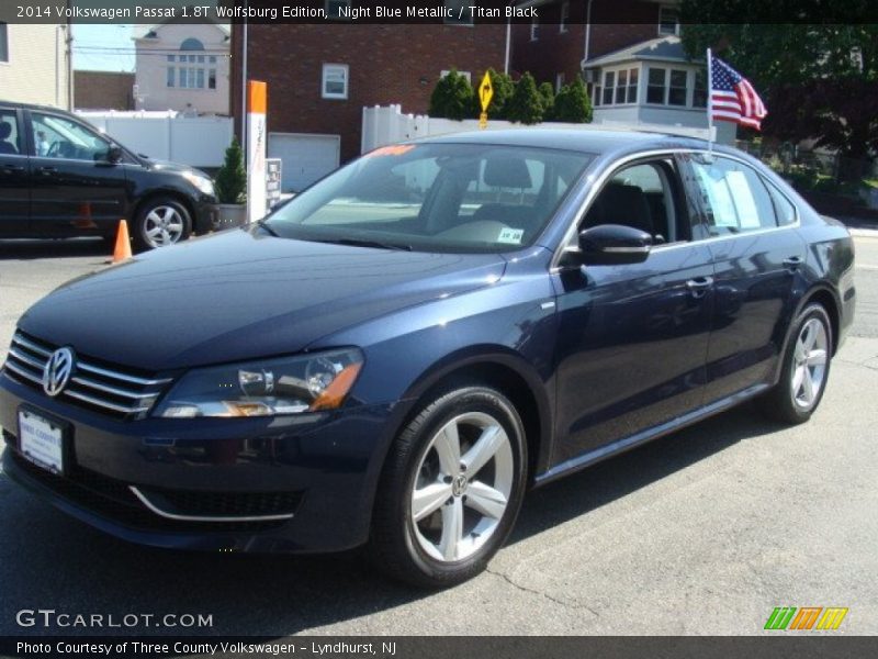 Night Blue Metallic / Titan Black 2014 Volkswagen Passat 1.8T Wolfsburg Edition
