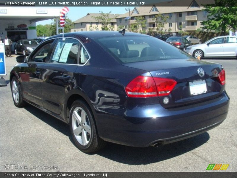 Night Blue Metallic / Titan Black 2014 Volkswagen Passat 1.8T Wolfsburg Edition