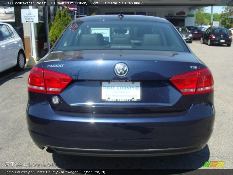Night Blue Metallic / Titan Black 2014 Volkswagen Passat 1.8T Wolfsburg Edition