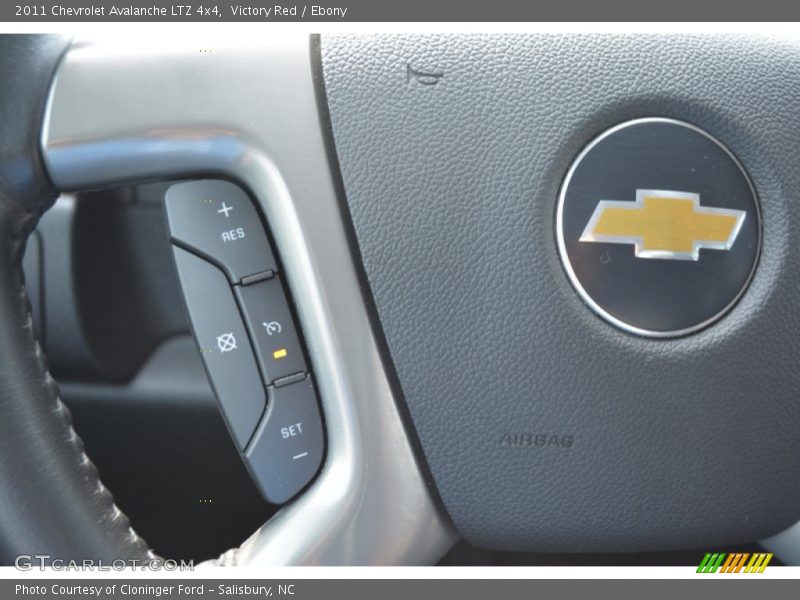 Victory Red / Ebony 2011 Chevrolet Avalanche LTZ 4x4