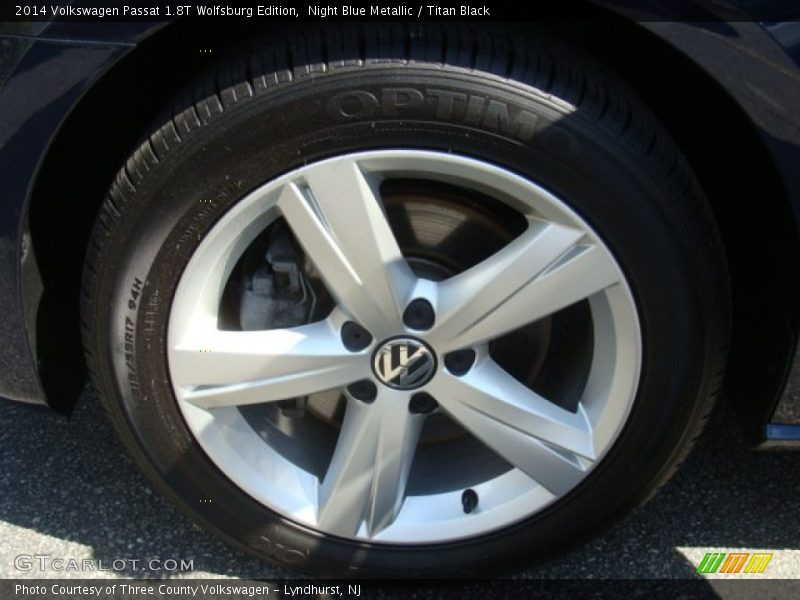 Night Blue Metallic / Titan Black 2014 Volkswagen Passat 1.8T Wolfsburg Edition