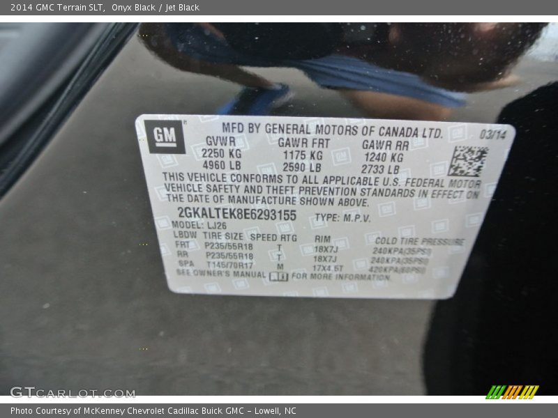 Onyx Black / Jet Black 2014 GMC Terrain SLT