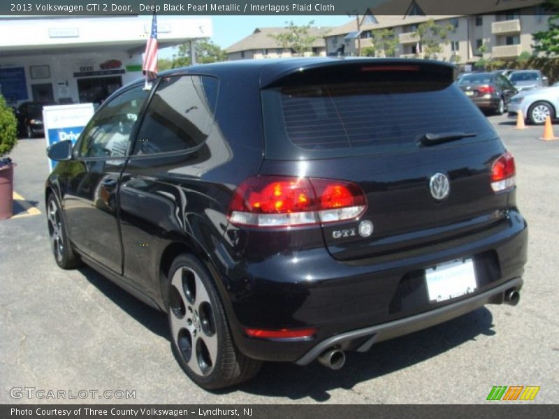 Deep Black Pearl Metallic / Interlagos Plaid Cloth 2013 Volkswagen GTI 2 Door