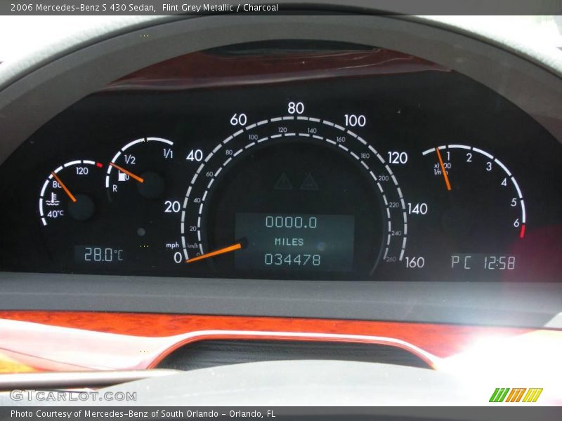 Flint Grey Metallic / Charcoal 2006 Mercedes-Benz S 430 Sedan