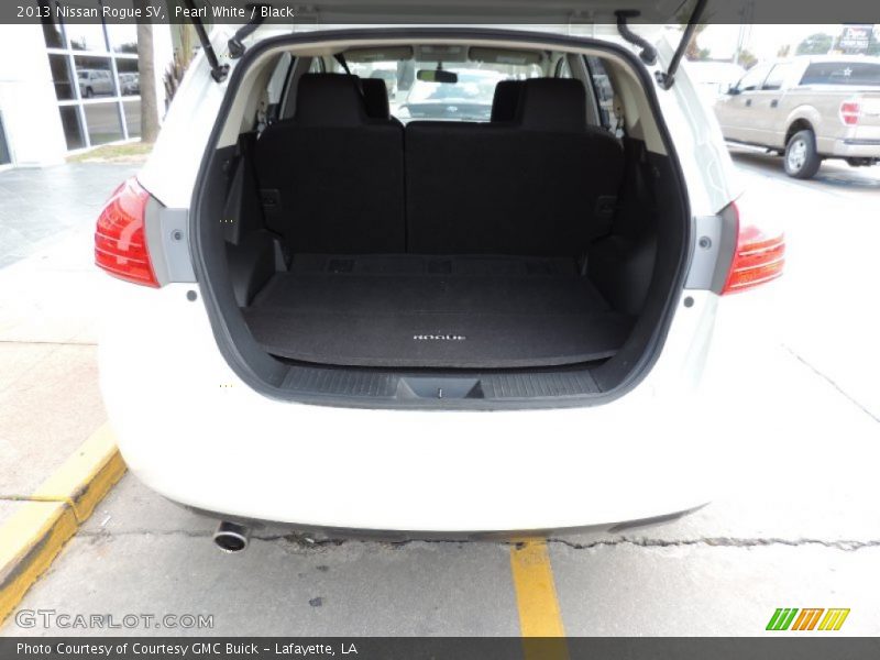 Pearl White / Black 2013 Nissan Rogue SV