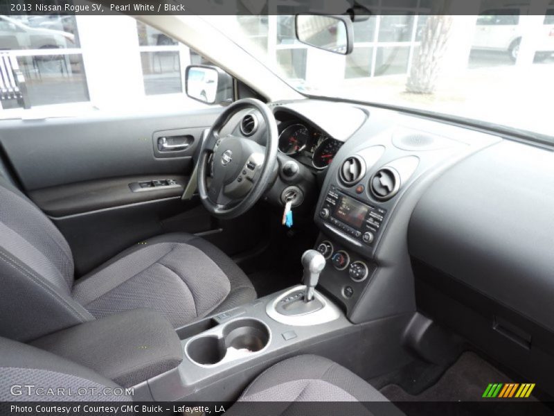 Pearl White / Black 2013 Nissan Rogue SV