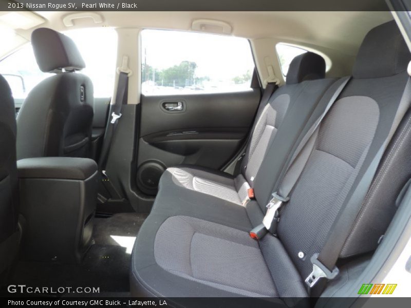 Pearl White / Black 2013 Nissan Rogue SV