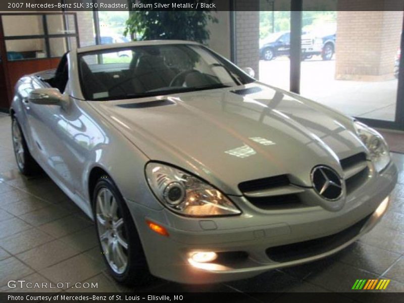 Iridium Silver Metallic / Black 2007 Mercedes-Benz SLK 350 Roadster
