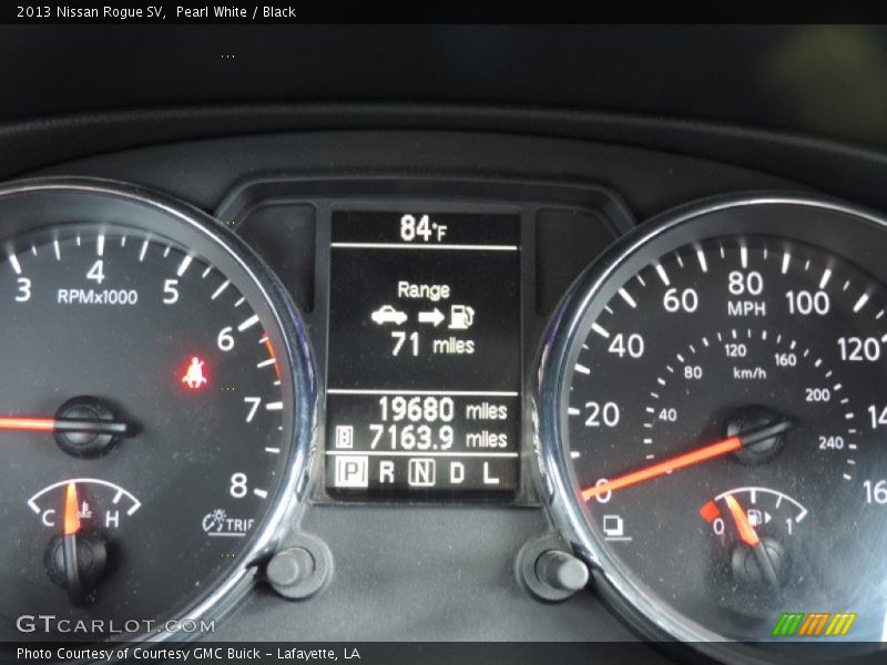 Pearl White / Black 2013 Nissan Rogue SV