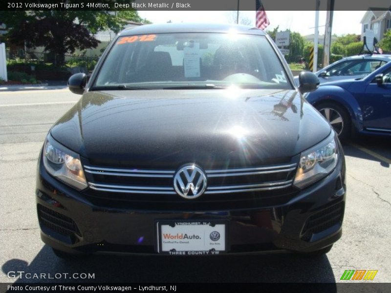 Deep Black Metallic / Black 2012 Volkswagen Tiguan S 4Motion