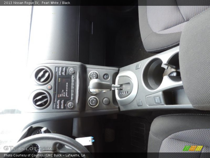 Pearl White / Black 2013 Nissan Rogue SV