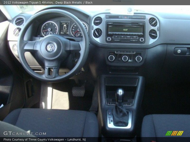 Deep Black Metallic / Black 2012 Volkswagen Tiguan S 4Motion