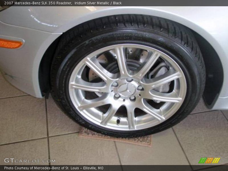 Iridium Silver Metallic / Black 2007 Mercedes-Benz SLK 350 Roadster