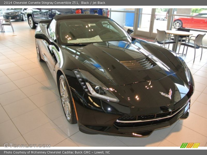 Black / Jet Black 2014 Chevrolet Corvette Stingray Convertible Z51