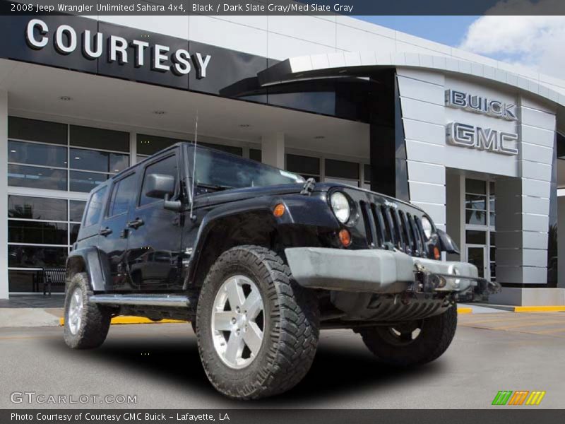 Black / Dark Slate Gray/Med Slate Gray 2008 Jeep Wrangler Unlimited Sahara 4x4