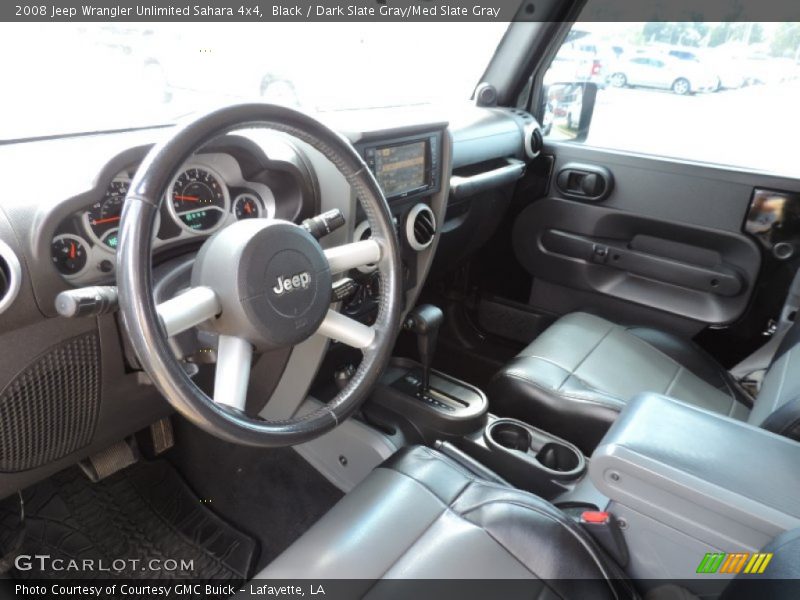 Black / Dark Slate Gray/Med Slate Gray 2008 Jeep Wrangler Unlimited Sahara 4x4