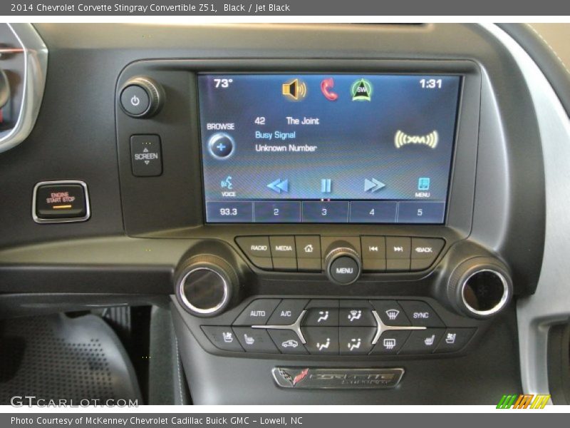 Controls of 2014 Corvette Stingray Convertible Z51