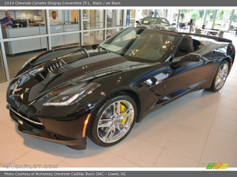 Black / Jet Black 2014 Chevrolet Corvette Stingray Convertible Z51