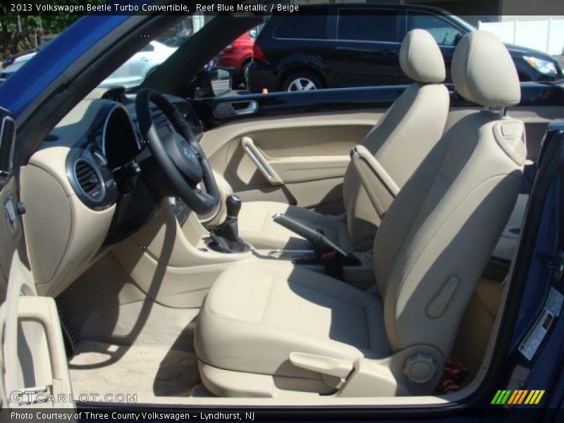 Front Seat of 2013 Beetle Turbo Convertible