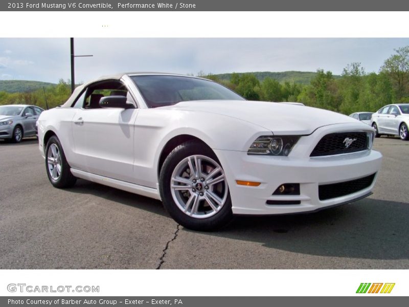 Performance White / Stone 2013 Ford Mustang V6 Convertible
