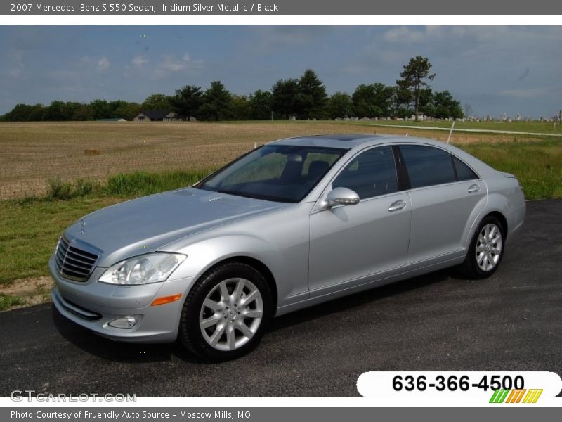 Iridium Silver Metallic / Black 2007 Mercedes-Benz S 550 Sedan
