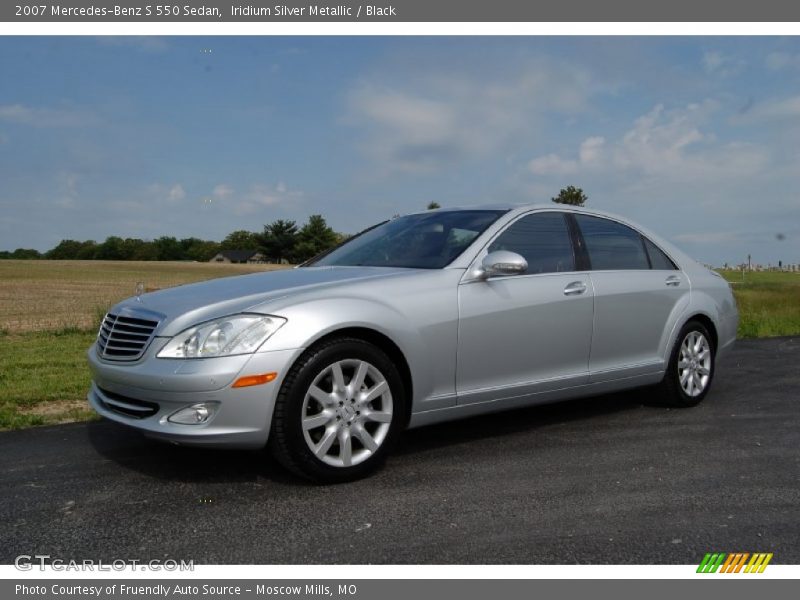 Iridium Silver Metallic / Black 2007 Mercedes-Benz S 550 Sedan