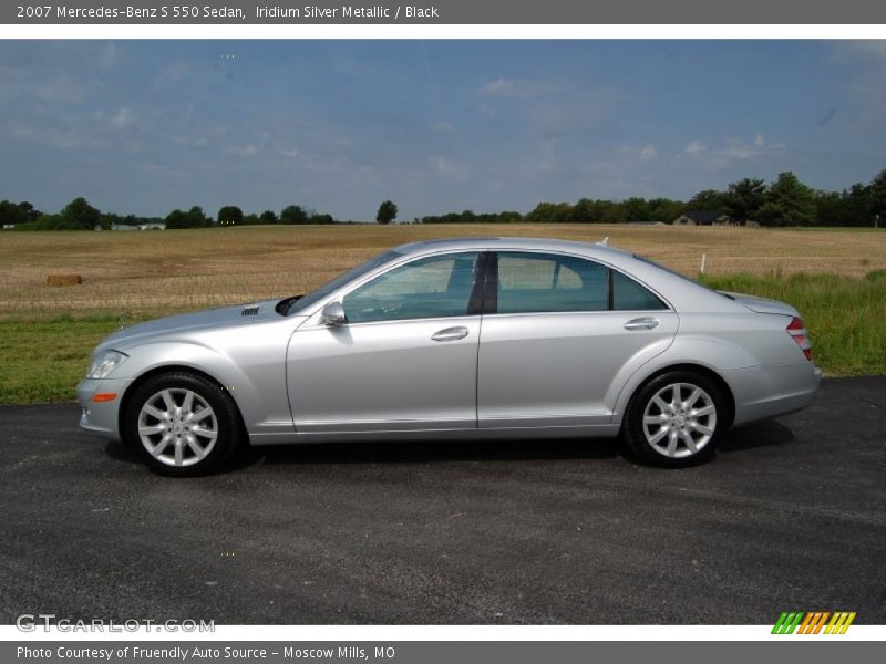 Iridium Silver Metallic / Black 2007 Mercedes-Benz S 550 Sedan