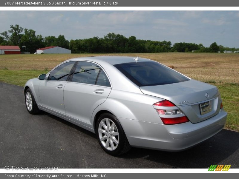 Iridium Silver Metallic / Black 2007 Mercedes-Benz S 550 Sedan