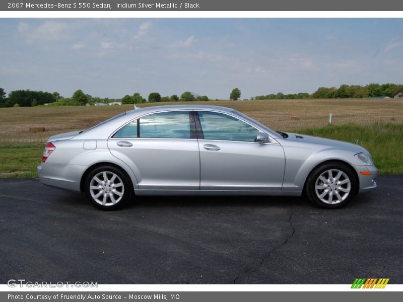 Iridium Silver Metallic / Black 2007 Mercedes-Benz S 550 Sedan