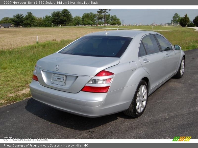 Iridium Silver Metallic / Black 2007 Mercedes-Benz S 550 Sedan
